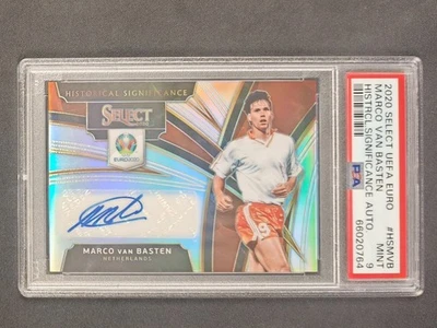 Panini Select UEFA Euro 2020 Marco Van Basten autógrafo automático PSA 9 ¡POP14!! Foto 1 de 2