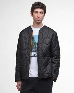 Chaqueta acolchada Barbour Lutz negra para hombre MQU1856 BK11 - Imagen 1 de 11