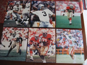 6 NFL COLOR 8" X 10" PHOTOS - S.F. RIESEN, OAKLAND RAIDERS - Bild 1 von 7