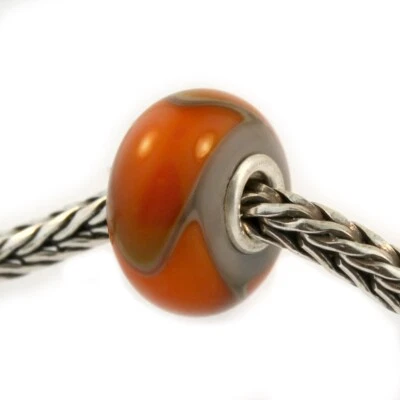 Auténtico Armadillo Trollbeads Glass 61307 Naranja *0 RETIRADO Foto 1 de 3