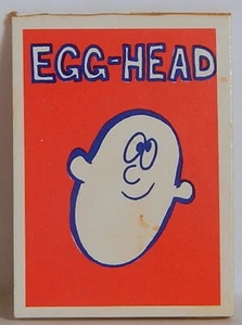 PREMIO CRACKER JACK CABEZA DE HUEVO DE COLECCIÓN 1980 1 DE 21 - Imagen 1 de 2