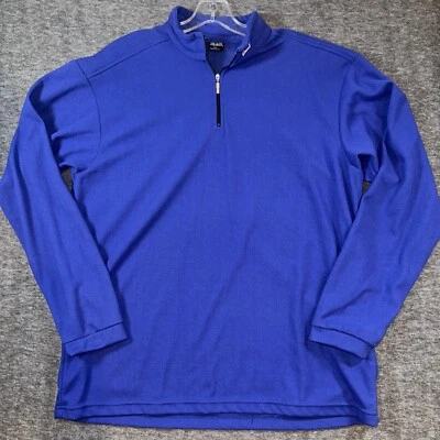 Marcador vintage masculino com zíper lã tamanho Polartec feito nos EUA azul leve tamanho XXL - Imagem 1 de 4