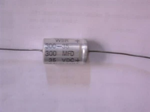 25 Vintage Cornell Dubilier WBR Type 300uF 35VDC 85C Electrolytic Capacitors - Picture 1 of 1