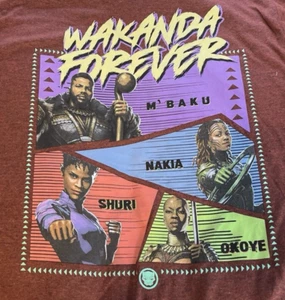 Marvel Black Panther Wakanda Forever T-Shirt Adult Size Medium New - Picture 1 of 11