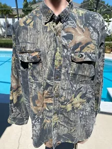 Mossy Oak Camouflage Hunting Camo Long Sleeve Shirt mens XXL - Picture 1 of 4