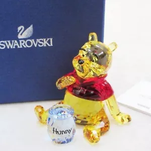 Swarovski Crystal Pooh Colour Figurine Disney Switzerland w/Boxes - Picture 1 of 10