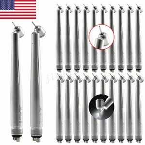 Dental 45° Degree High Speed Handpiece (LED E-generator) Push 4Hole Fit NSK KaV - Picture 1 of 18