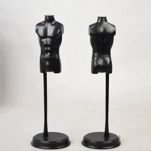 2pcs 1:6 Male Torso Body Dress Form Mannequin Bust Clothing Retail Display Rack - Picture 1 of 9