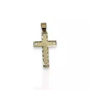 Cross Pendant - 10K Yellow Gold - Picture 1 of 2