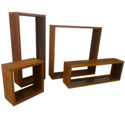 ESTEXO Beeteinfassung Beetumrandung Edelrost Hochbeet Rost Cortenstahl Pflanzkasten