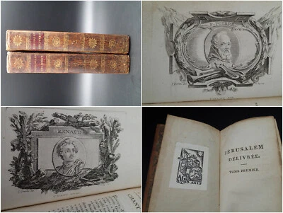 1810 CROISADES LE TASSE JERUSALEM DELIVREE 20 Gravures Croisés Chevaliers Guerre - Photo 1/4