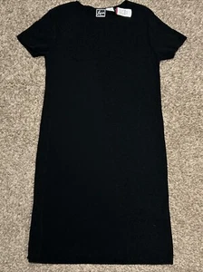 Lennie for Nina Leonard - Black Short Sleeve Dress Medium NWT B5 - Picture 1 of 3