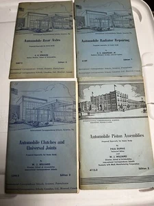 1950s International Correspondence Schools Set Of 7 Books On Auto Repair - Picture 1 of 11