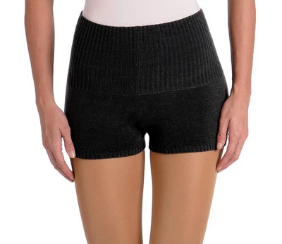 Danskin Womens Roll-Down Ribbed Knit Waist Dance Boy Cut Shorts Size Large 12-14 - Image 1 of 3