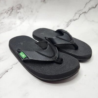 Sandálias Sanuk Kid's Root Beer aconchegante preta unissex masculina 12-13 - Imagem 1 de 4