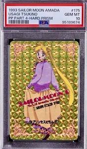 POP 2 PSA 10 Usagi Tsukino 1993 Sailor Moon Amada Hard Prism Holo Gold Refractor - Picture 1 of 3