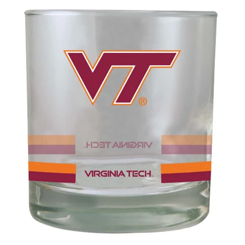 Virginia Tech Hokies 10oz. Banded Rocks Glass Cover