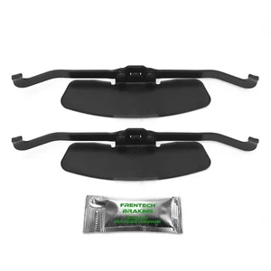 Front Brake Pad Fitting Kit Caliper Springs For Audi S4 B7 4.2 2005-2008 (Black) - Picture 1 of 7