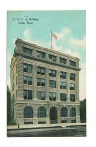 Antike Postkarte Y.M.C.A. Gebäude Dallas Texas Anfang 1900 W.F. Shook Drogist - Bild 1 von 2