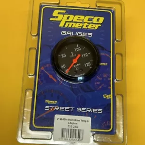 Mechanical water temperature gauge kit 40-120 C Speco 52mm 2" black 533-23A 6' - Foto 1 di 4