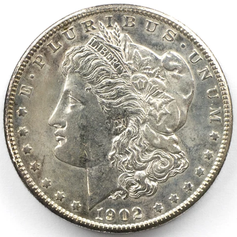 1902 O Morgan Silver Dollar AU/BU Details Cover