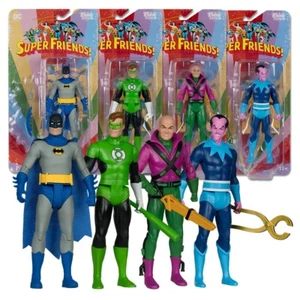 FREE SHIPPING SUPER FRIENDS BATMAN LANTERN LUTHOR Sinestro McFarlane DC Retro! - Picture 1 of 5