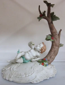 PUTTO CHERUB UNTER BAUM VINTAGE - Bild 1 von 4