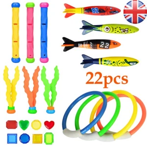 Underwater Diving Toys Dive Rings Torpedo's Sticks Swimming Pool Games Fun New - Picture 1 of 12