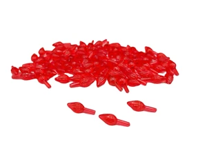 Keramik Weihnachtsbaumbeleuchtung 50 mittelrote gedrehte Lichter Birnen - Bild 1 von 2