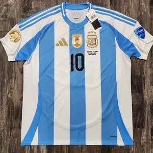 Camiseta de fútbol local Adidas Argentina 2024 Lionel Messi para hombre XL Copa América Miami - Imagen 1 de 9
