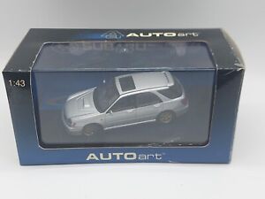 Subaru Impreza New Age WRX STi Wagon Argento 1:43 AutoArt In Box