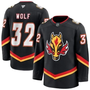 ¡LO ÚLTIMO! Cosido Dustin Wolf #32 Llama de Calgary Nombre y Número Jugadores Regalo Hecho por Fan - Imagen 1 de 4