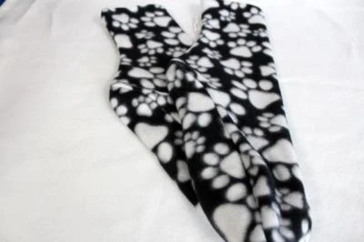 Nuevos calcetines de lana negros con estampado de pata blanca para mujer elige la talla Foto 1 de 3