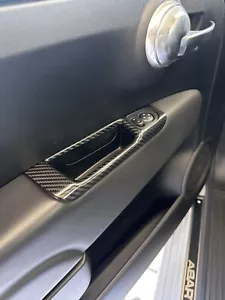 Abdeckung Griffe innen Echt Carbon Tür für Abarth 595 695 Fiat 500 - Bild 1 von 5