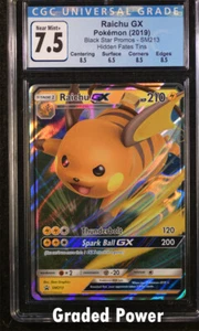 Promo Raichu GX Black Star Promos CGC 7.5 (9011) SM213 Pokemon  - Picture 1 of 1