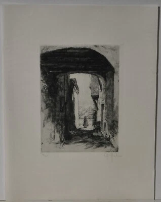 Peter Halm - Peter von Halm/handsigniert/25 Exemplare/ Radierung - Bild 1 von 3