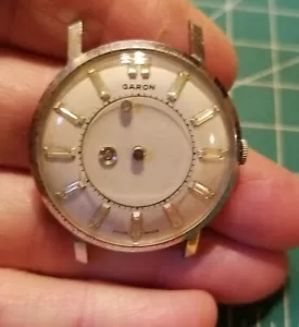 Reloj Pulsera Mecánico Hombre Vintage Garon Joyas Esfera Misteriosa 17 Joyas 4 Reparación - Imagen 1 de 3