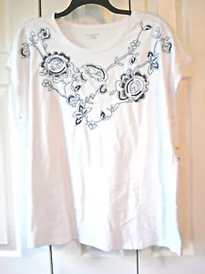 Ladies Plus Floral Shirt Size 1X Laura Scott NWT - Picture 1 of 2