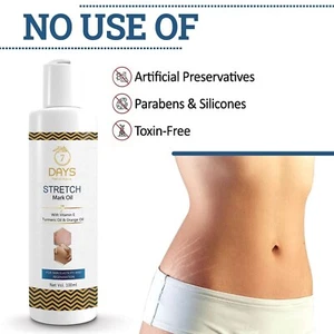 7 Days Stretch Marks Scar removal cream oil in during after pregnancy /100ml - Picture 1 of 7