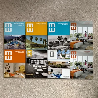 Lot Of 8 Palm Springs Modernism Week Official Programs MCM - Image 1 of 4