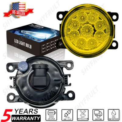 Front LED Yellow Fog Lights Bumper Lamp For Mitsubishi Mirage G4 2017-2020 Foto 1 de 4