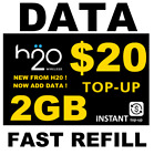 $20 H2O H20 🔥 DATA 🔥 TOP UP 2 GB RE-UP 🔥 GET IT TODAY! FAST! 🔥 