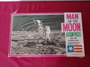 Vintage Man On The Moon 7456 - 1000+ Puzzle - Saalfield - NEW NIB - Picture 1 of 4