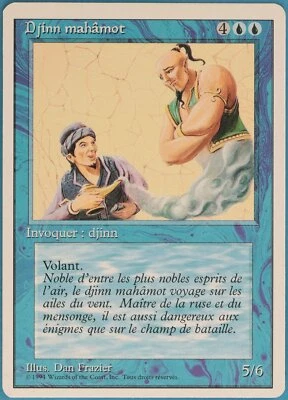 Mahamoti Djinn (WB) Revised (FRENCH) NM Blue Rare MTG CARD (ID# 104475) ABUGames - Image 1 of 2