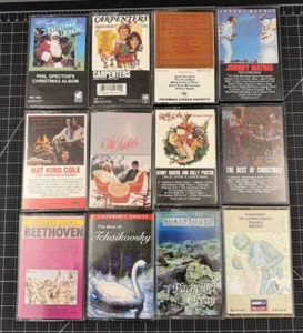 8 Cassette Tape Lot Christmas Country Music + 4 Classical DOLLY Mathis CARPENTER - Picture 1 of 7