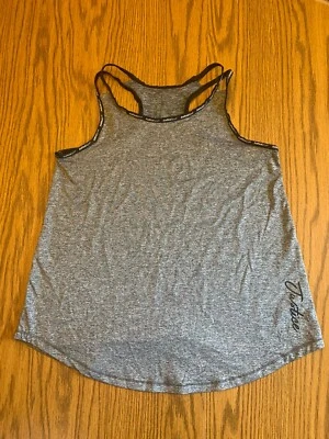 Girls XL Justice Sport Tank Top Size 16-18 Racer Back Gray - Image 1 of 2