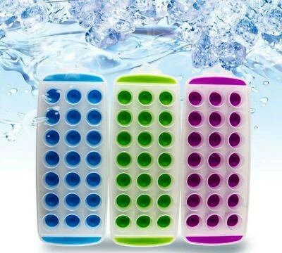 3pc Set Silicone ICE cube TRAY | honeycomb shape with Multi-colours  UK - Image 1 of 4