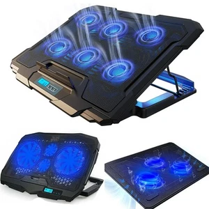 Laptop Cooling Pad 3 ~ 6 leise Lüfter Kühler Ständer Dual USB Port für 11-17" Laptop - Bild 1 von 16