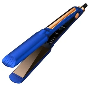 Wide Plate Hair 2-in-1 Straightener Curler 4 Adjustable Temp Wet To Dry - Picture 1 of 1