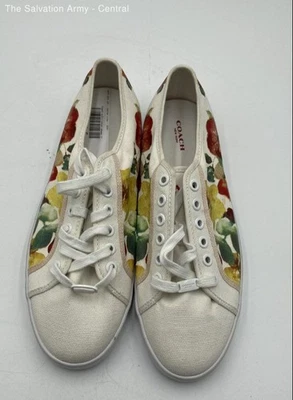 Coach Womens Multicolor Floral Round Toe Lace Up Sneaker Shoes Size 11 - Image 1 of 4